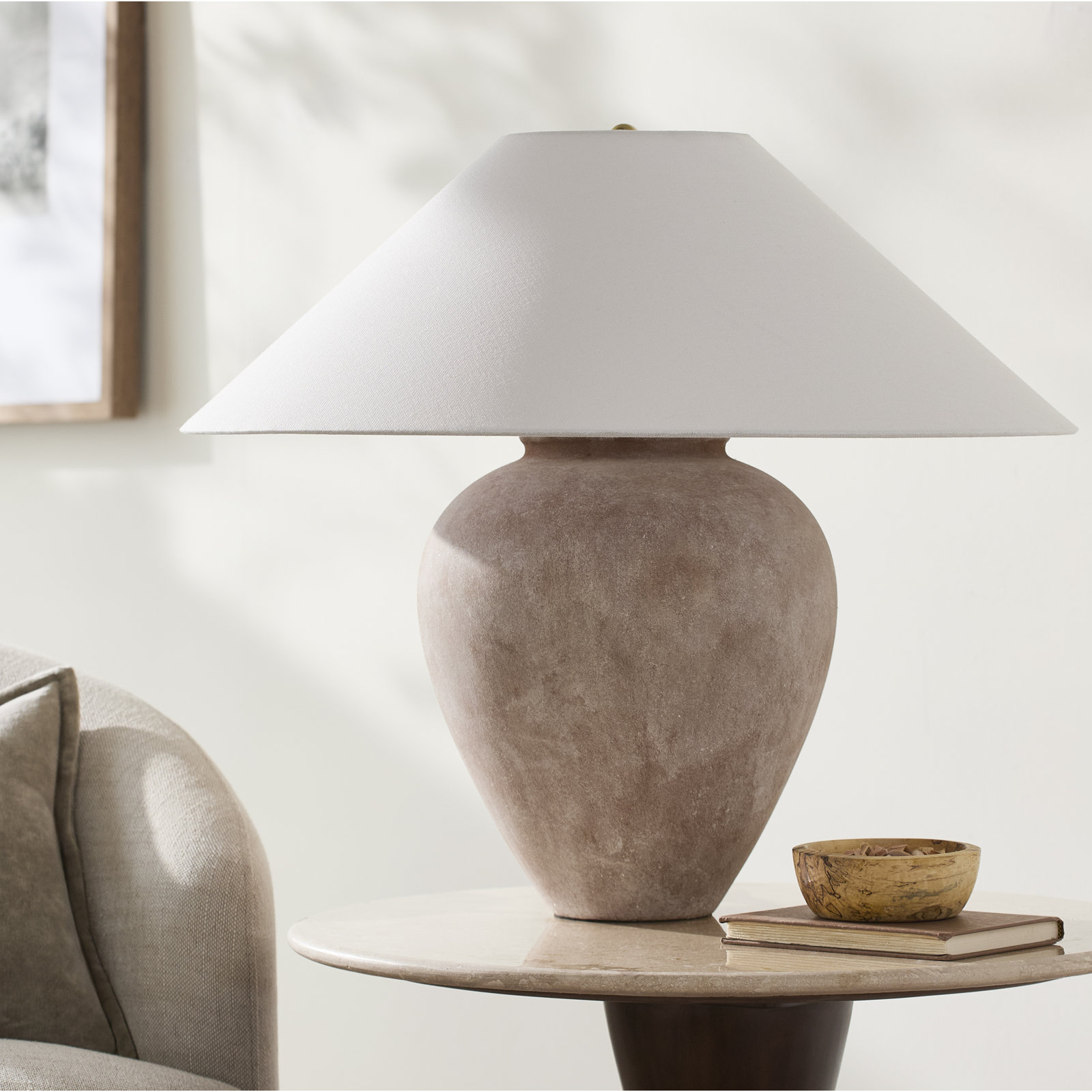 Galey Alix x Livabliss Camden Ford Table Lamp, 22" H x 25" W x 25" D