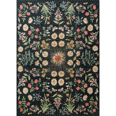 Classic Hand Knotted Floral Area Rug