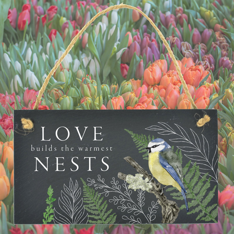 Gibney Stone Birds Garden Sign