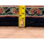 Tapis bleu foncé en laine noué à la main 5 pi 1 po x 7 pi 1 po BC600E3FFDC04D1BBCA31D17D2DA4A10
