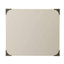 Table d'appoint avec coins en métal, blanc-1257121050