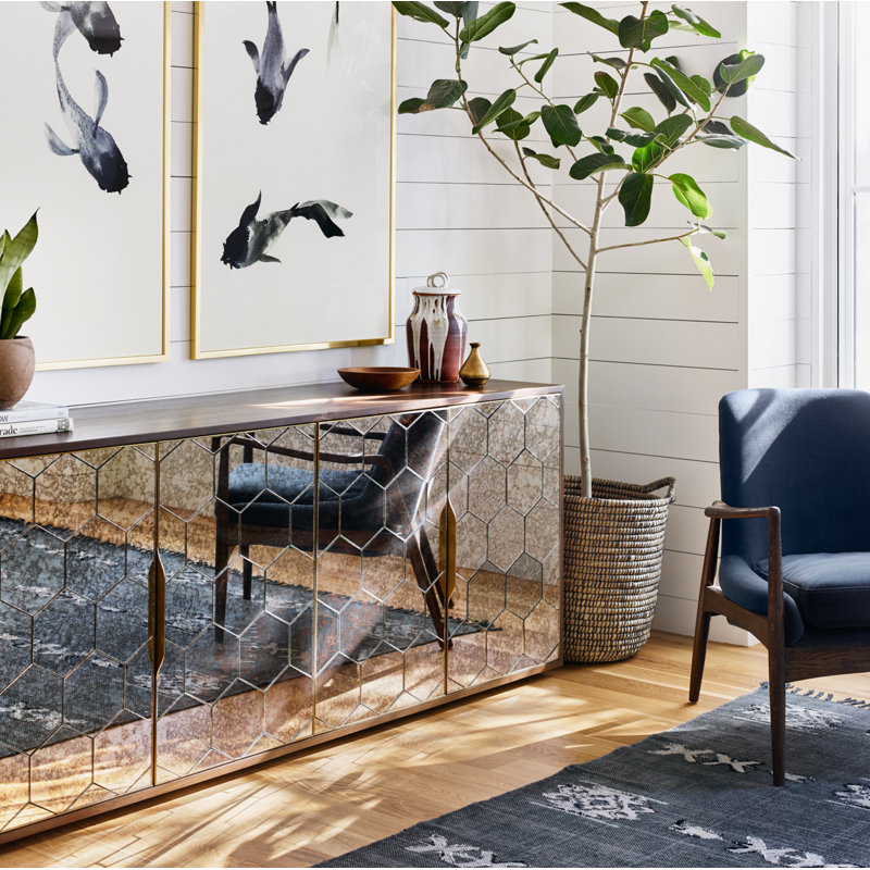 Braden Tufted Armchair, Black Genuine Leather