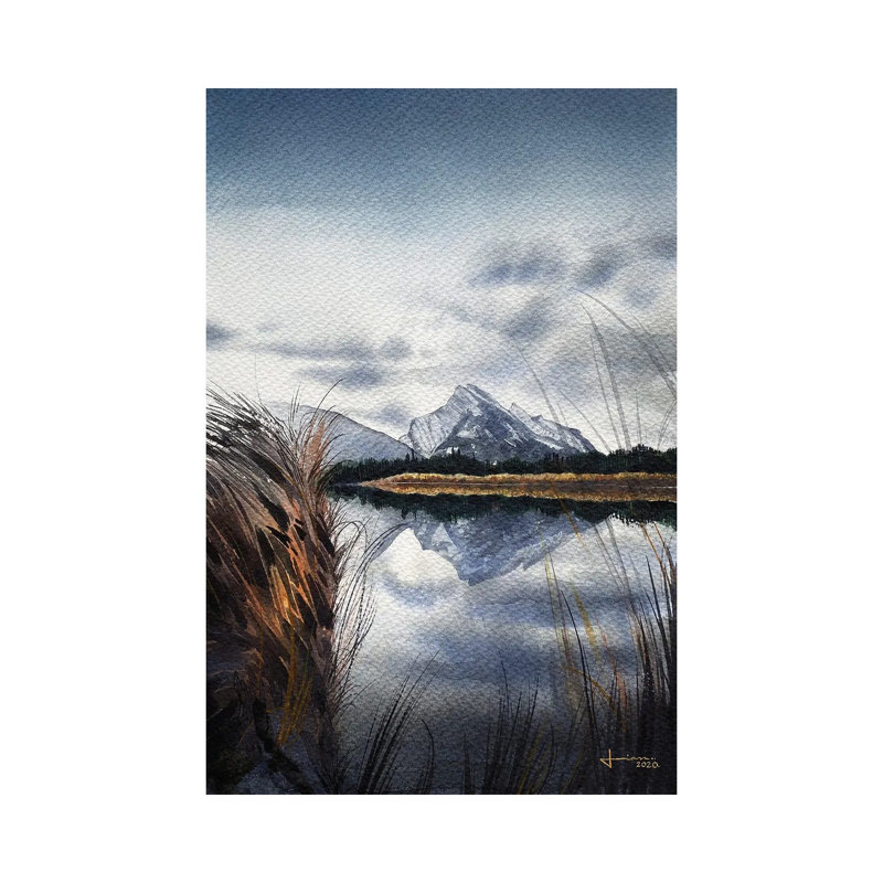 In The Horizon by Liam Kumawat - Wrapped Canvas Painting, 66.04 cm H x 45.72 cm W x 1.91 cm D