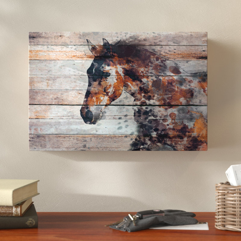 Fire Horse by Irena Orlov - Wrapped Canvas Painting, 41cm H x 61cm W x 3.81cm D