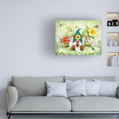 Art sur toile, ginomes de printemps