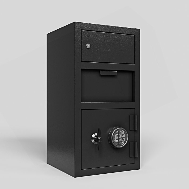 Armoire décorative, armoire basculante à double porte, coffre-fort de dépôt numérique, coffre-fort avec verrou à code électronique et boîte de dépôt