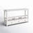 White 57.8in 4-layer 3-drawer 3-compartment MDF Entry Table-1676604637