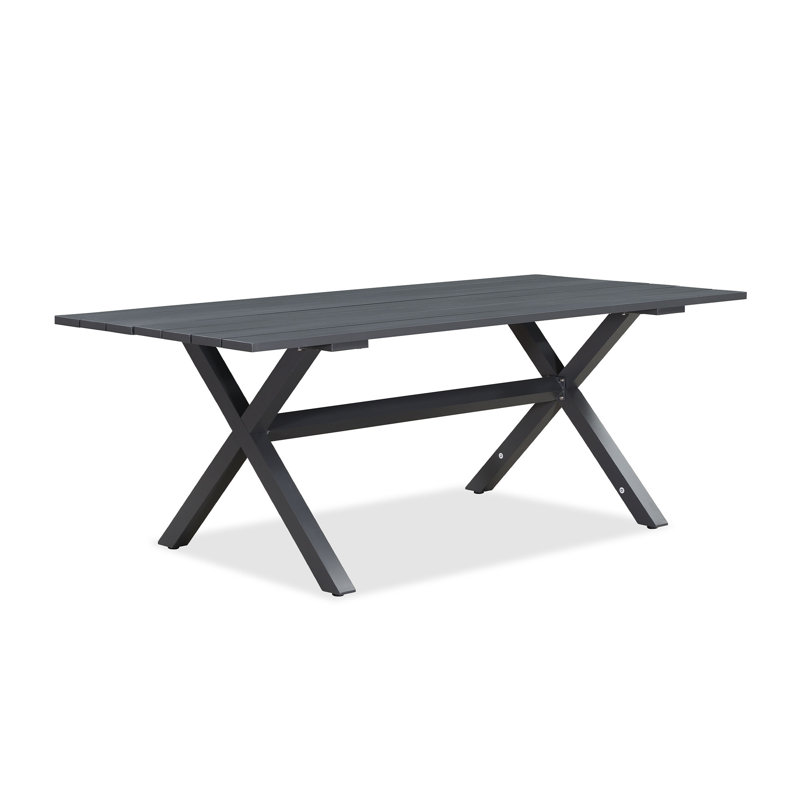 Latitude Run® Rectangular Outdoor Dining Table, 29.13"H x 80.7"L x 38.58"W