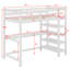 Lit mezzanine avec tablettes de rangement et bureau sous le lit-1290929855-1290929824