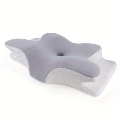 1 Pc Cervical Neck Pillow For Neck And Shoulder Relax, Memory Foam Neck Pillows For Relax Sleeping, Side Sleeper Pillow, Contour Orthopedic Firm Pillow For Back Stomach Sleeper