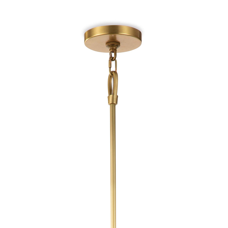Viper Chandelier, Natural Brass
