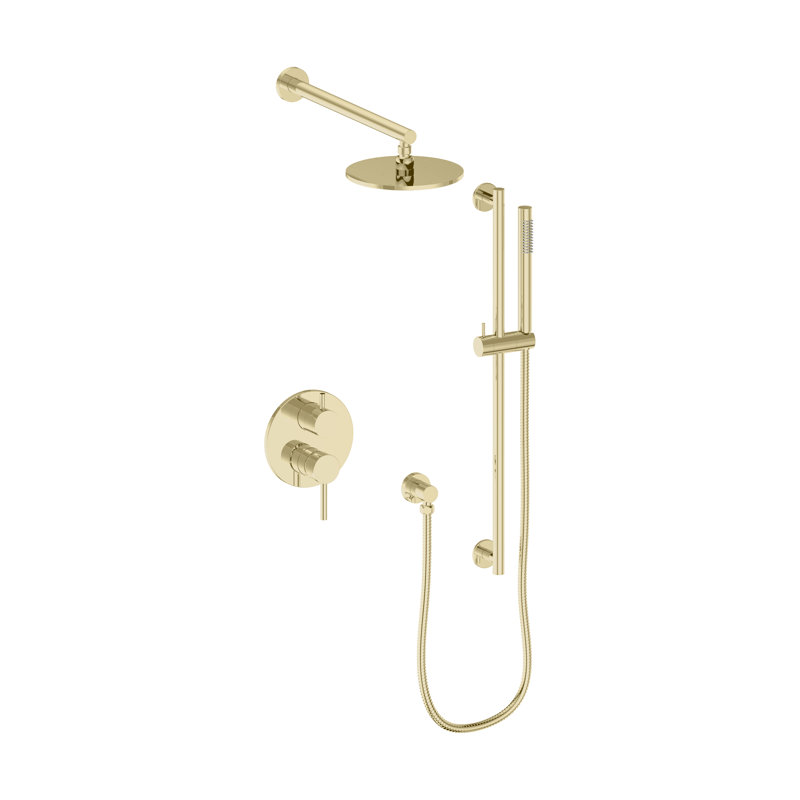 Shower Faucet, Polished Gold
