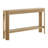 Fluted 56-Inch Console Table with Storage Shelf, Light Oak-723672312