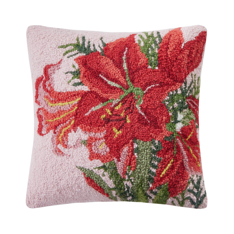 Coussin des fêtes Winter Amaryllis