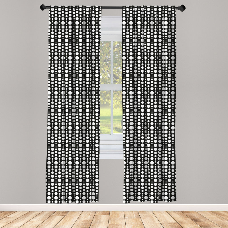 Semi-Sheer Rod Pocket Curtain Panels, 28" x 63"