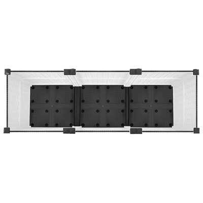 Planter Raised Flower Bed with Rattan Look Plant Box Polypropylene