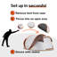 Tente de bateau escamotable blanche et orange 4-6 personnes