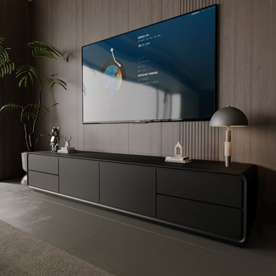 Multi-layer solid wood advanced TV cabinet