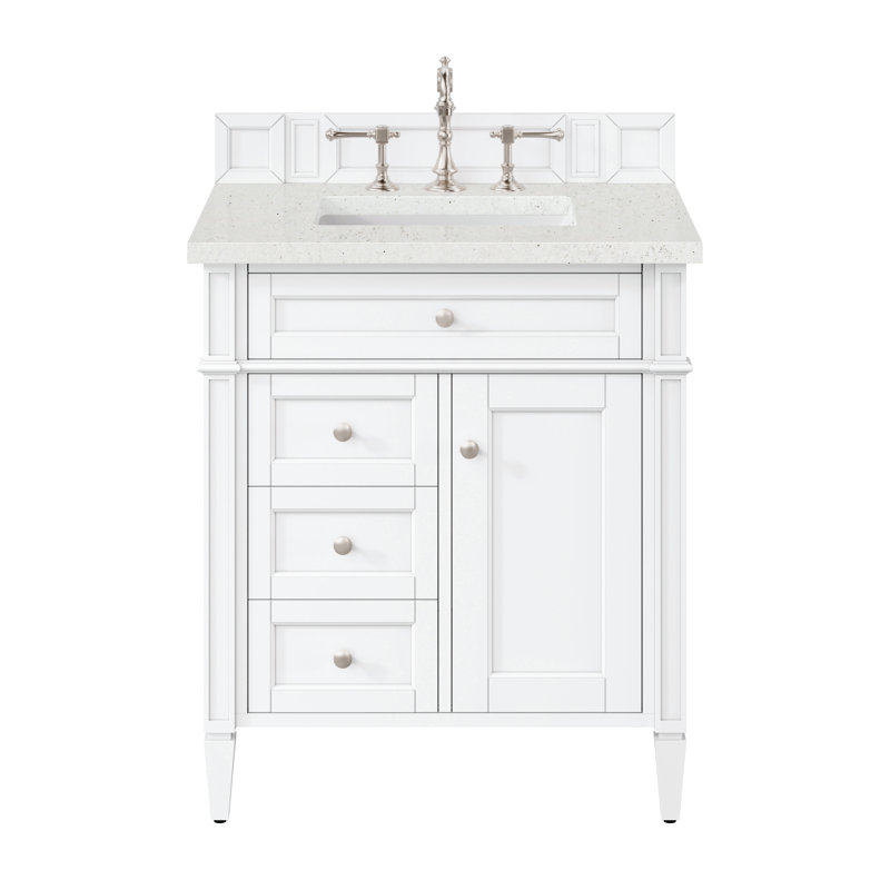 Brittany 30'' W Single Vanity, Lime Delight, Bright White, 8" Widespread