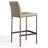 Faux Leather Bar Stool Assembled 26"H Upholstered Counter Stool with Padded Seat & Metal Footrest, for Kitchen Island Bar Counter Dining-1563613587