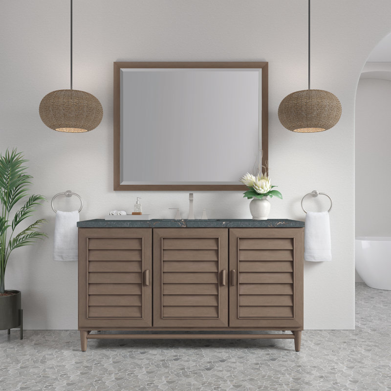 Portland 60'' W Single Vanity, Parisien Bleu, 8" Widespread
