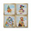 «Groovy Chick and Sky», ensemble de 4 peintures sur toile encadrées-60148772-60148776