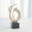 Sculpture Align - feuille d'argent