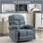 Massage Rocker Recliner Chair Rocking Chairs For Adults Oversized With 2 Cup Holders, USB Charge Port Soft Features A Manual Massage And Heat.A+B BLUE-657154097