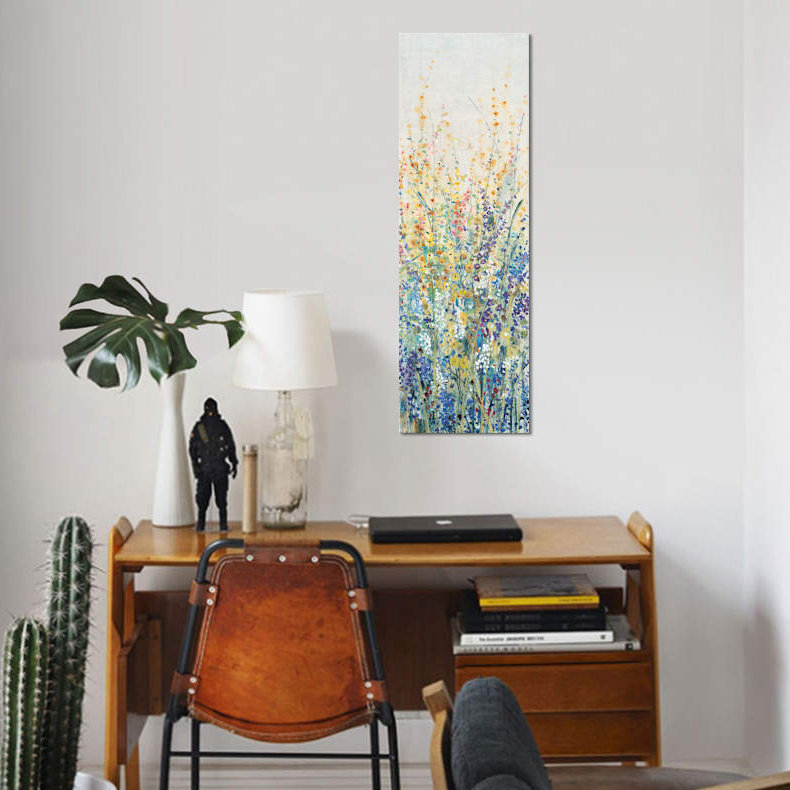 «Wildflower Panel I» par Timothy O, reproduction sur toile, H 72 po x l 24 po x P 1,5 po, Toile tendue