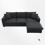 Ensemble de canapé modulaire moderne en L avec 2 coussins gratuits-1336135870