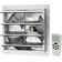 iLIVING ILG8SF16VC 16" Shutter Exhaust Fan with Wireless Smart Remote Controlled Thermostat and Humidity, Variable Speed Wall Mounted Attic Vent Fan, Chicken Coop Ventilation, 1200 CFM, 1800 SQF Coverage Area
