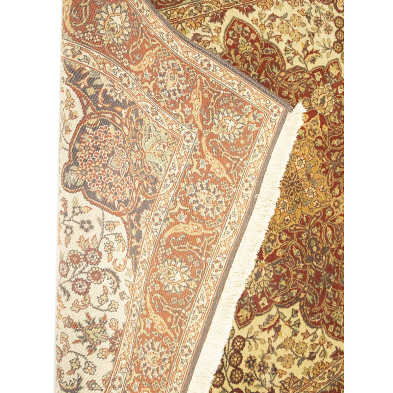 Tapis crème crème 4 x 6 Agra Jaipur