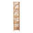 Bali & Pari Baara Natural Rattan 4-Tier Display Shelf - Handcrafted Bookcase With Openwork Side Panels, Boho Coastal Design For Living Room Or Bedroom