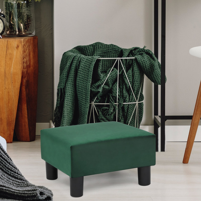 Repose-pieds moderne carré, Vert
