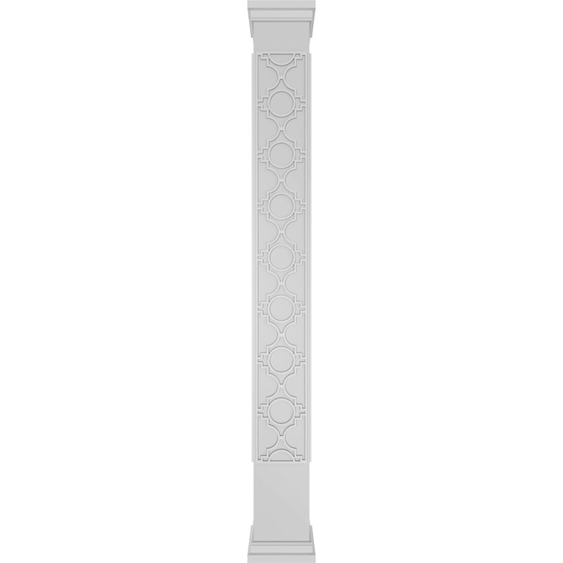 Gypse carré non effilé avec colonne Prairie Capital et Prairie, H 108 po x l 9,625 po x P 9,625 po