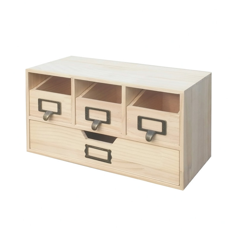 Armoire de rangement en bois naturel