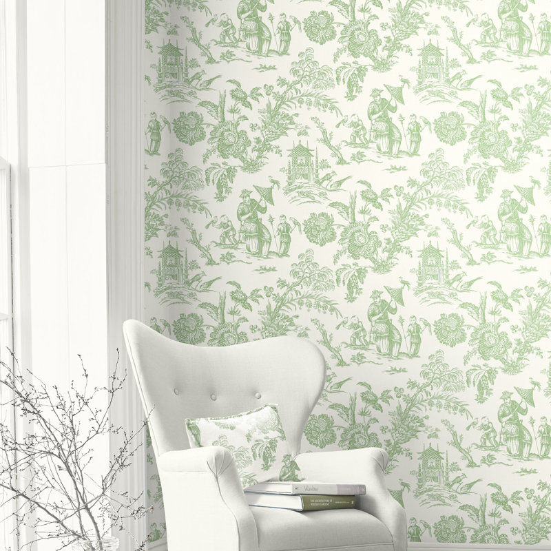 27cm x 68.5cm Matte Wallpaper Roll, Green