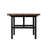 Rundell 48" Dining Table - Rustic Industrial Solid Pine Wood Top with Reclaimed Wood Finish, Strong Powder-Coated Metal Legs, Ideal for Kitchen and Loft Spaces, Natural Wood Variations