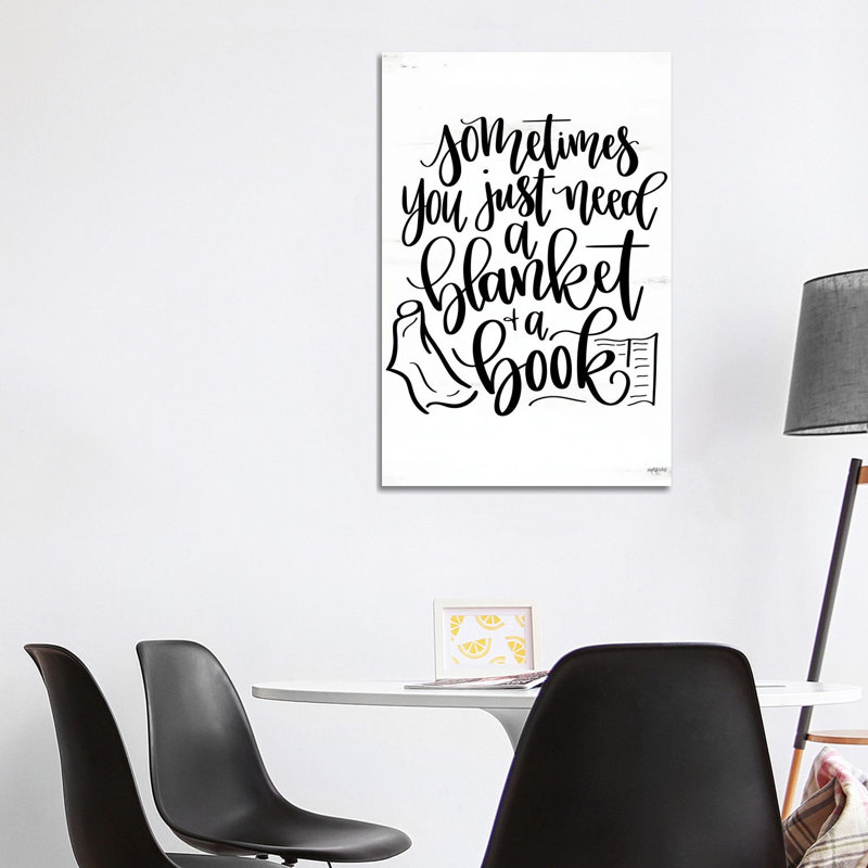 A Blanket And A Book by Imperfect Dust - Wrapped Canvas Gallery-Wrapped Canvas Giclée, 101.6 cm H x 66.04 cm W x 1.91 cm D