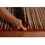Tapis brun en laine noué à la main de conception unique 3 pi 1 po x 4 pi 11 po New Age