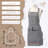 Paris No Pattern Cotton Bib Apron