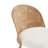 Modern Boho Brown Rattan Back Upholstered Dining Chairs Set of 2-1166093842