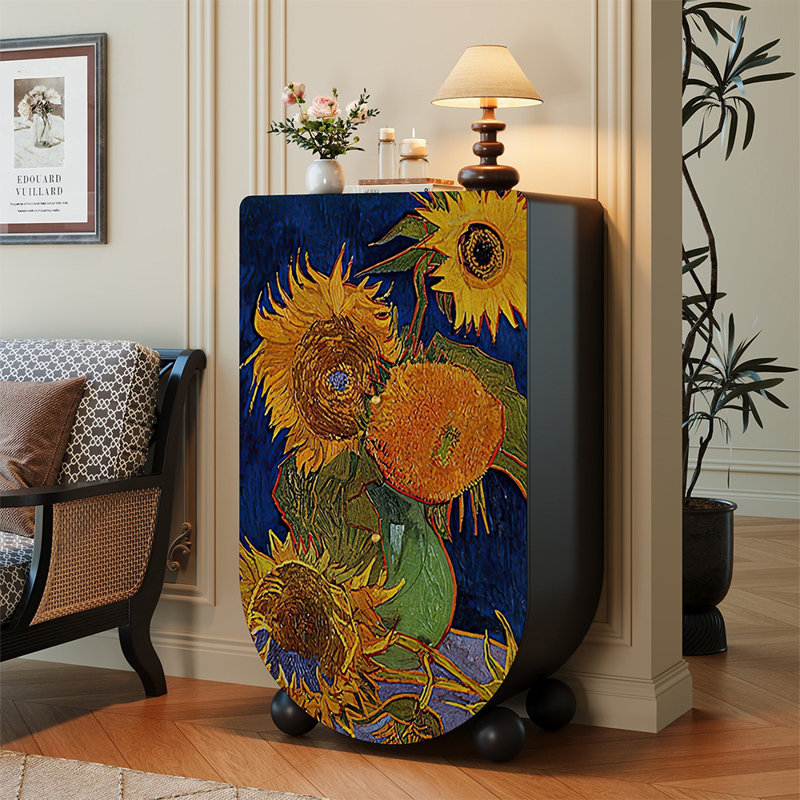 Commode florale luxueuse de style français