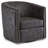Kazier Faux Leather Swivel Accent Chair