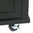 Space Kitchen Cart With Metal Support And Drawer Storage Black Cabinet Frame - Drop-357771963