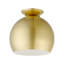 Plafonnier semi-encastré 1 lumière 10 po Fez-1733132859