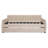 Full Size Upholstered Daybed With Trundle And Wood Slat Support-1594214205