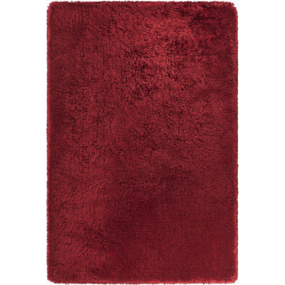 Tapis Joellen authentique tissé à la main, à poils longs et épais, design classique moderne, en polyester shaggy