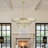 23.6"  8-Light Wide Crystal Waterfall Chandelie