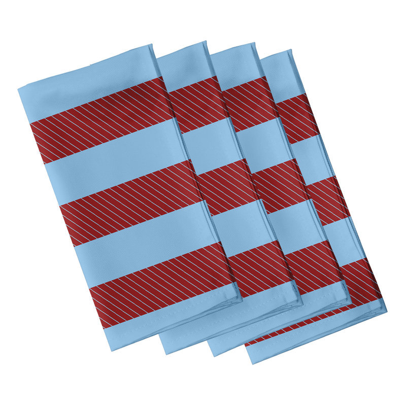 Ensemble de serviettes 4 pièces Goddard, L 18 po x L 18 po, Cardinal